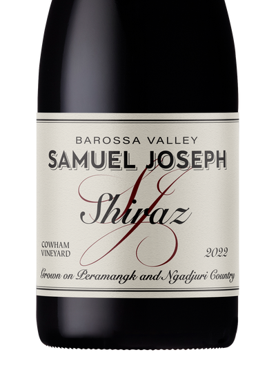 Samuel Joseph Shiraz Barossa Valley Cowham Vineyard 2022 Label