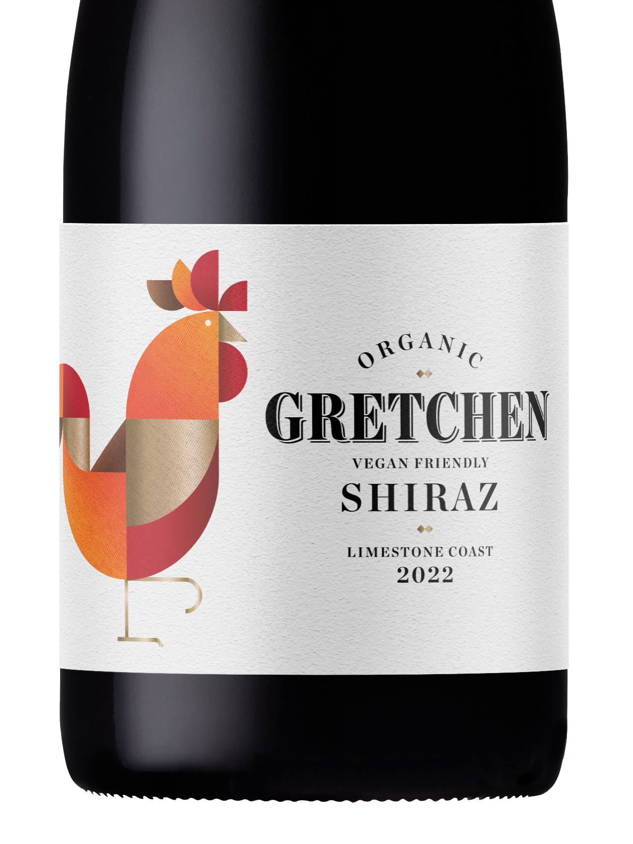 Gretchen Organic Shiraz 2022 label